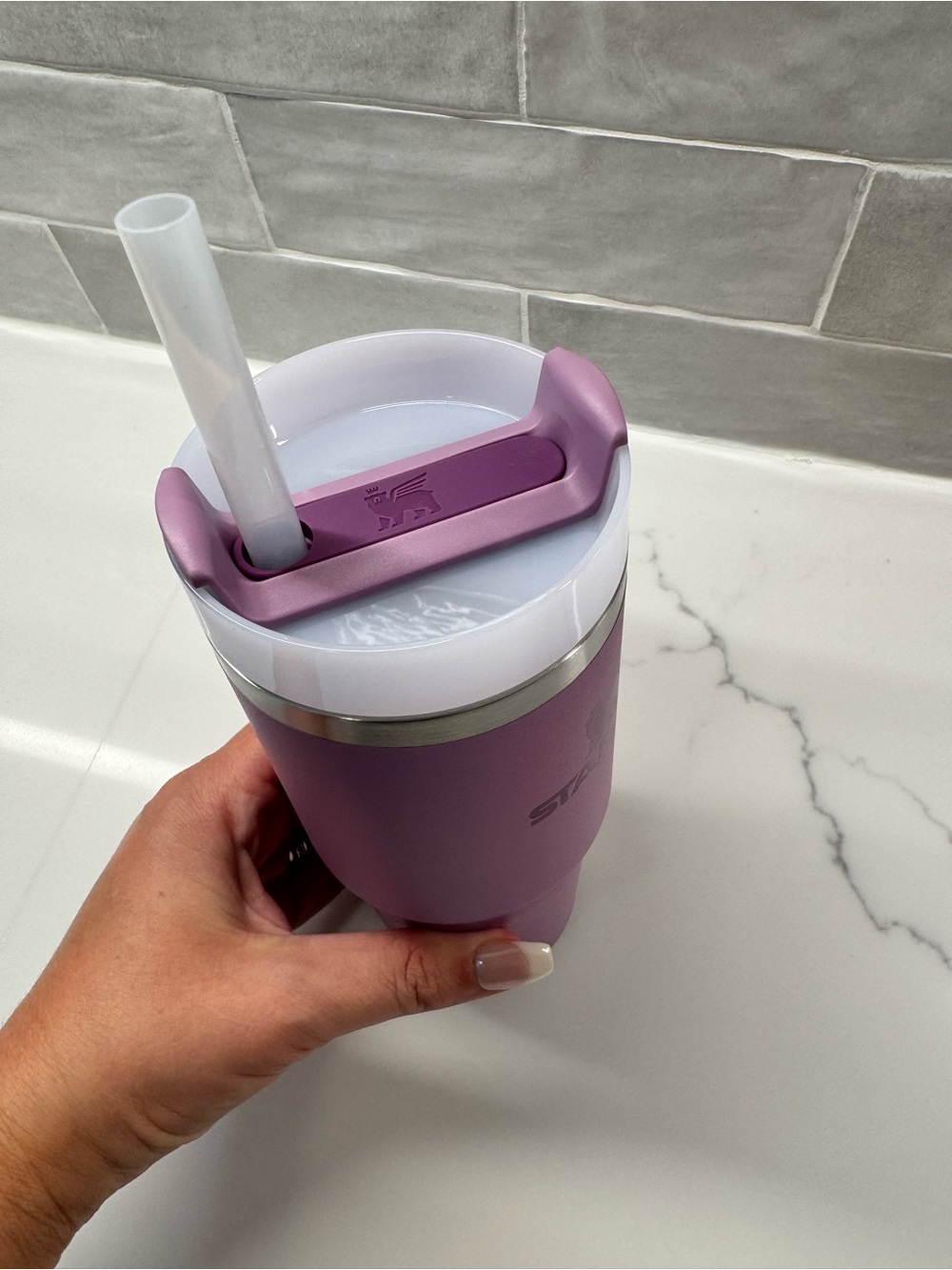 Stanley Quencher H2.0 FlowState Tumbler 14oz Orchid Purple - Used Condition - Picture 5 of 6
